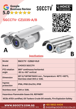 Rapiscan Gatekeeper Intelligent Vehicle Occupant Detection (IVOD) system Verifies the identity of all vehicle occupants with accuracy and speed NEW DB 4 SGCCTV CZ1035-AB EXPLOSION PROOF CAMERA Marine Grade Standard Steel IP68
