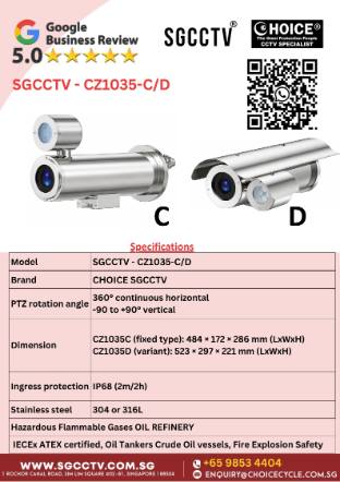 Rapiscan Gatekeeper Intelligent Vehicle Occupant Detection (IVOD) system Verifies the identity of all vehicle occupants with accuracy and speed NEW DB 5 SGCCTV CZ1035-CD EXPLOSION PROOF CAMERA Marine Grade Standard Steel IP68