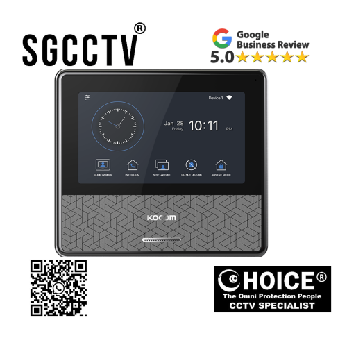 KOCOM INTERCOM IKCV-S701IP2W (DC) IP Video Phone / WiFi Type (DC Power) 7" Color digital LCD monitor Door camera monitoring NEW