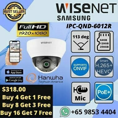 HANWHA QNV-6012R WISENET 2MP CCTV DOME QND6012R Korea Techwin Military Government Agency CCTV Camera Security System 1 HANWHA QNV-6012R WISENET 2MP CCTV DOME QND6012R Korea Techwin Military Government Agency CCTV Camera Security System