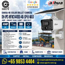 DAHUA IPC-HFW2441DG-4G-SP-B-MAX Solar Battery Camera 4G Sim Card 4MP IP67 MOM compliance Smart PSS DSS DMSS Mobile App