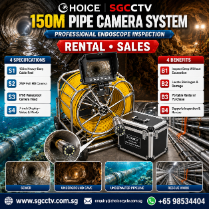 Pipe Camera System 150 meters RENTAL SALES Endoscope Camera Sewer Inspection Rescue work Underground Cave Underwater Pipeline