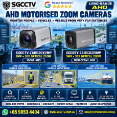 Long-Range Motorized Zoom Camera SGCCTV long-range AHD motorized zoom cameras ZAHD30X2MP 2MP 30X ZAHD36X5MP 5MP 36X CCTV